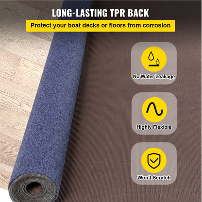 Marine Boat Mat Blue 5.9x49.2' Marine Boat Mat for Porch Garage
