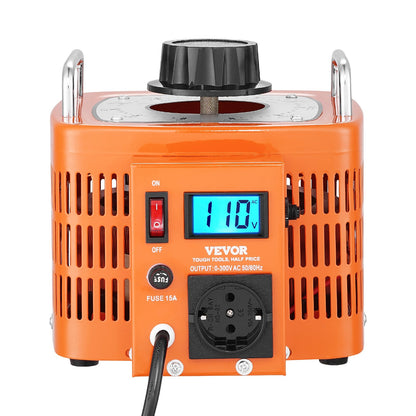 3000VA Variable Voltage Transformer 10A 0-300V Voltage Regulator LCD CE