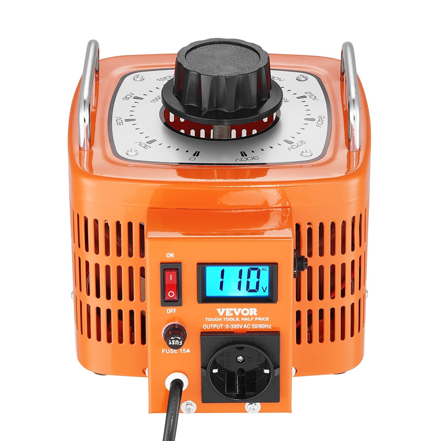 3000VA Variable Voltage Transformer 10A 0-300V Voltage Regulator LCD CE