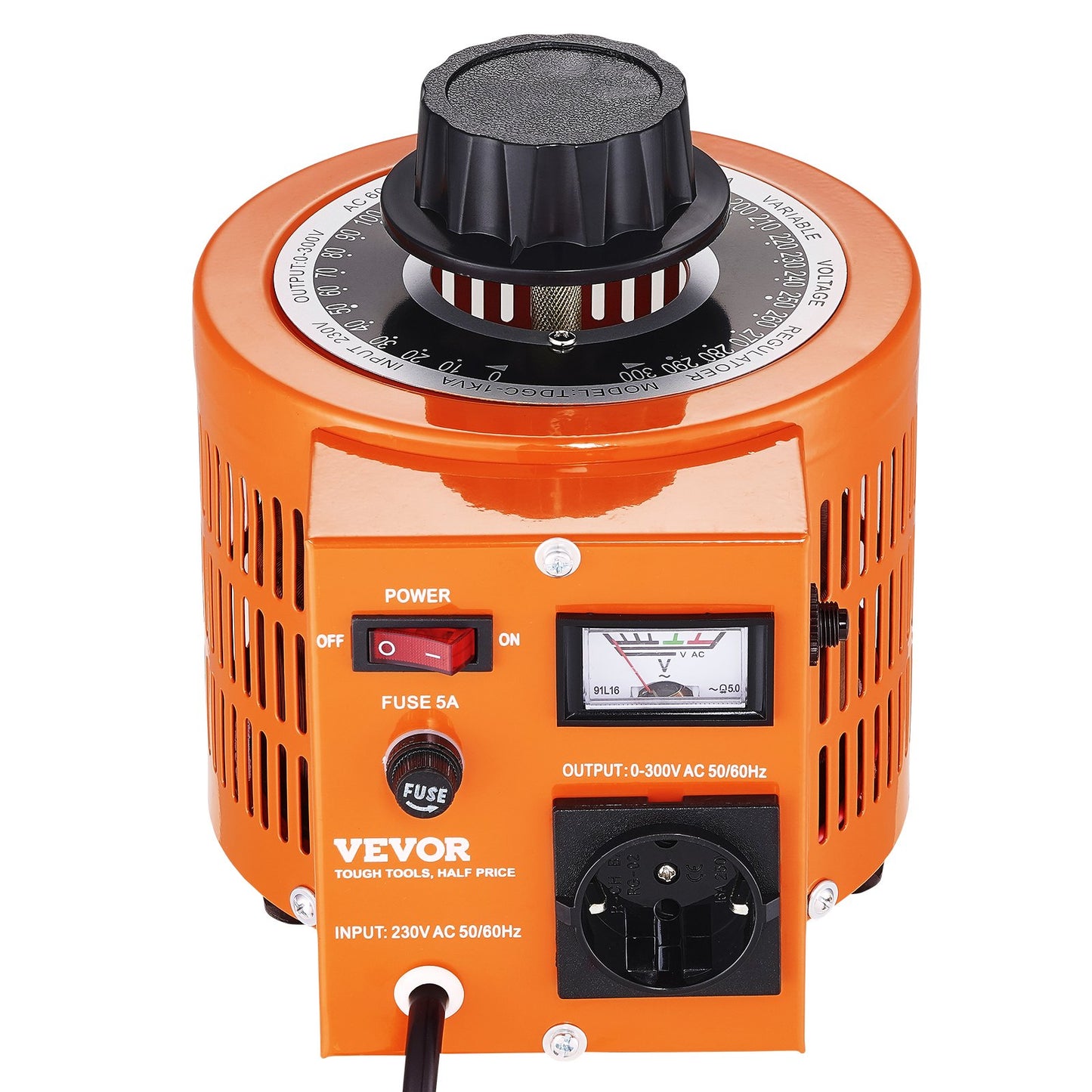 1000VA Transformator för variabel spänning 3,3A 0-300V AC spänningsregulator CE