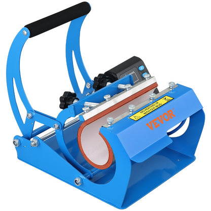 Tassen-Hitzepresse, 11 oz/11,5 cm und 20 oz/22 cm, zwei Platten, LCD-Tassenpresse mit abnehmbaren Transfer-Sublimationsmatten, DIY-Presse für schmale Kaffeetassen, Kieselgeldruck, Blau