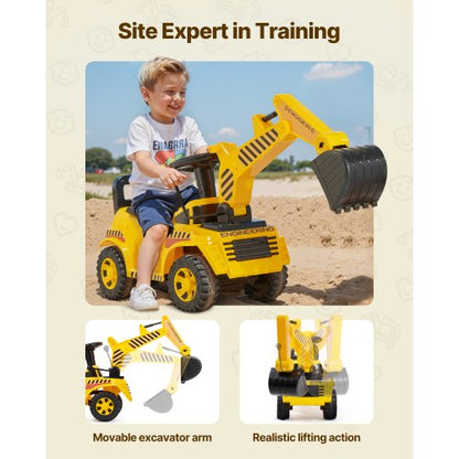 Åkbil 25 kg Grävmaskinsbil med hjälm för småbarn |  EU