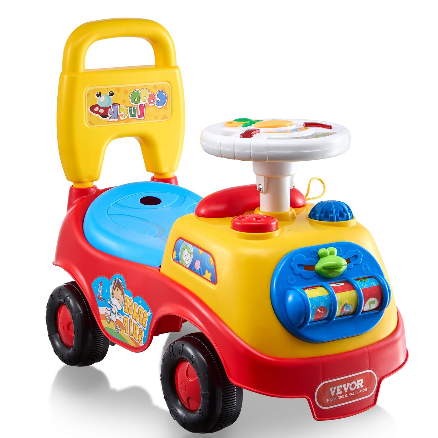 Ride On Car Pojkar Flickor Push Along Toy Car Barnvagn för Småbarn 1-3 år
