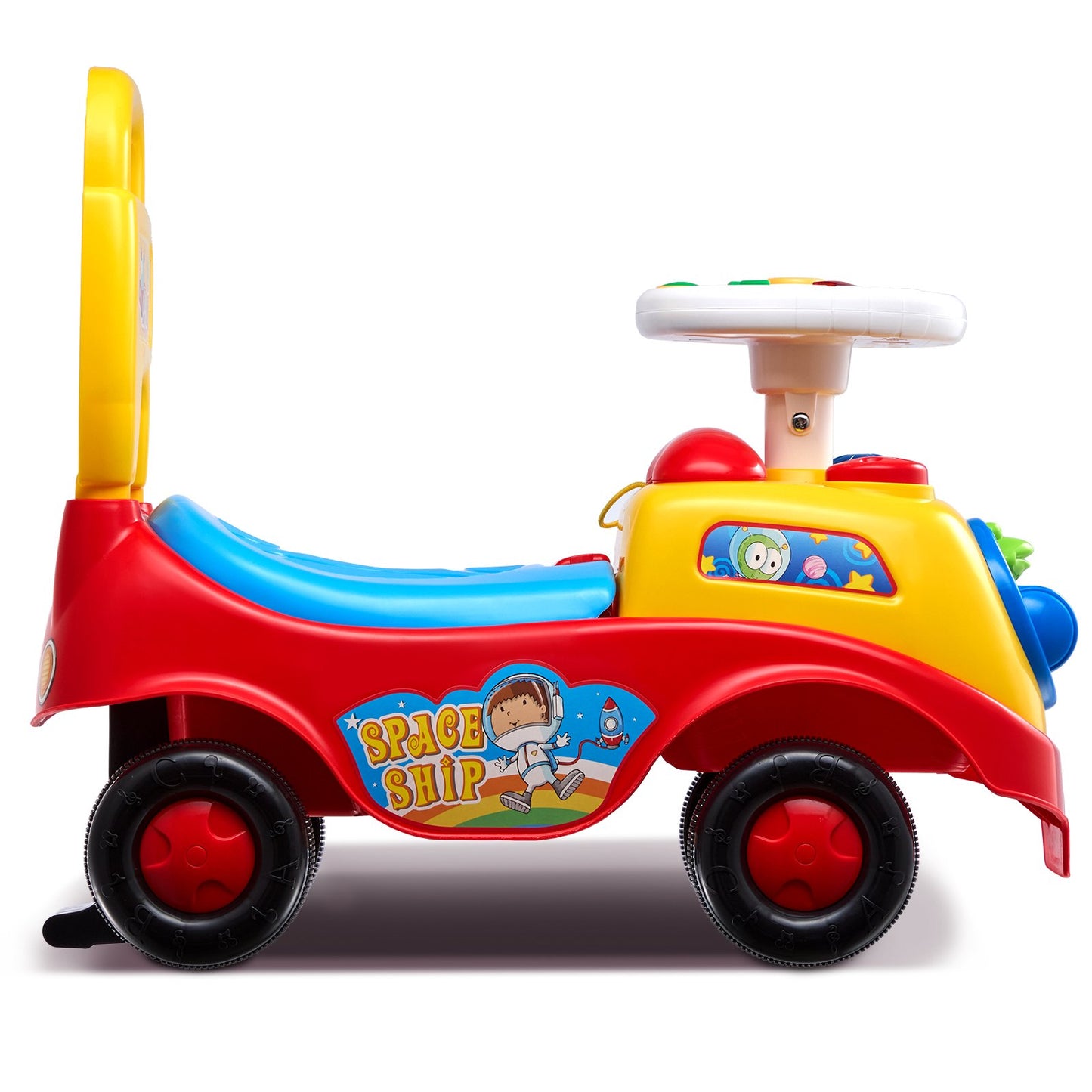 Ride On Car Pojkar Flickor Push Along Toy Car Barnvagn för Småbarn 1-3 år