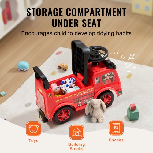 Ride On Car Pojkar Flickor Push Along Leksaksvagn för småbarn 1-3 år Röd |  EU