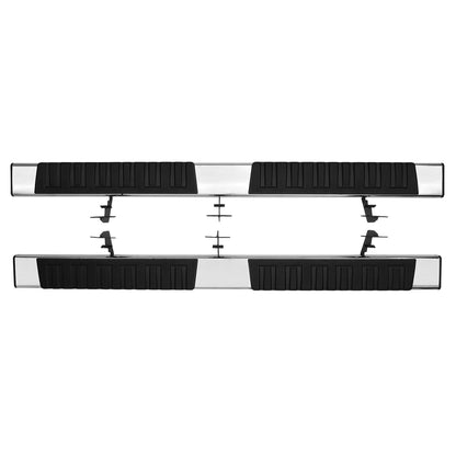 Löpbrädor, 6" stegstänger kompatibla med 2009-2018 Dodge Ram 1500/2010-2023 Ram 2500/3500 (Inkluderar 2019-2023 Classic) Crew Cab, 201 rostfria sidosteg, 500 PCLS