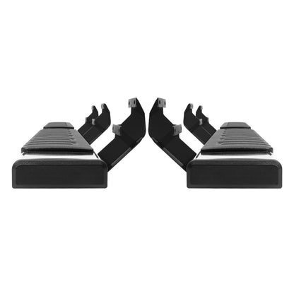 Löpbrädor, 6" stegstänger kompatibla med 2015-2023 Ford F150-Crew Cab/2017-2023 Ford F-250 F-350 Super Duty Crew Cab, 201 rostfria sidosteg Nerf-stänger, 500 LBS kapacitet, 2 delar