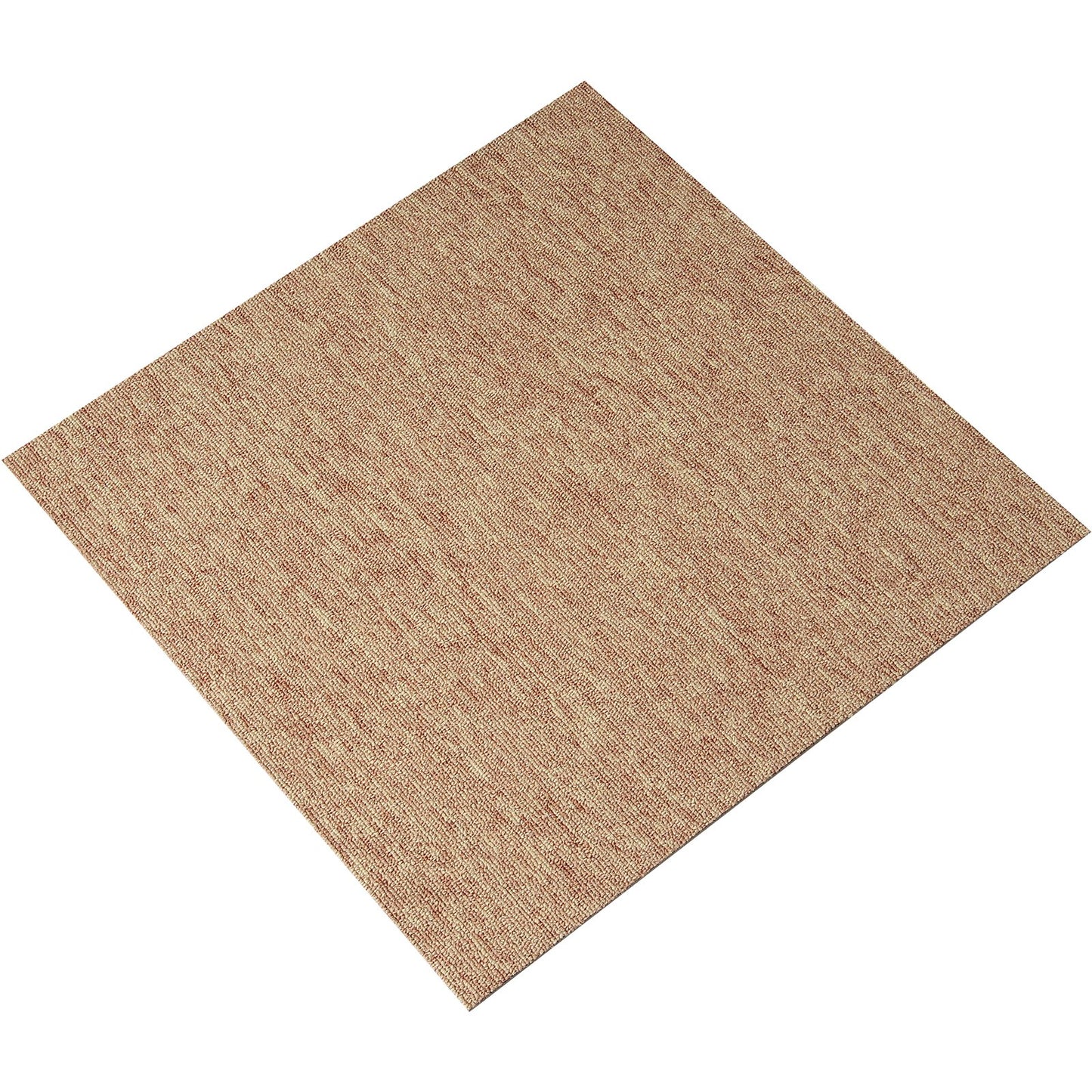 Wiederverwendbare Teppichfliesen, 50,8 x 50,8 cm, mit Polsterung, weich gepolsterte Teppichfliesen, einfache Installation zum Selbermachen für Schlafzimmer, Wohnzimmer, drinnen und draußen (16 Fliesen, dunkelbraun)