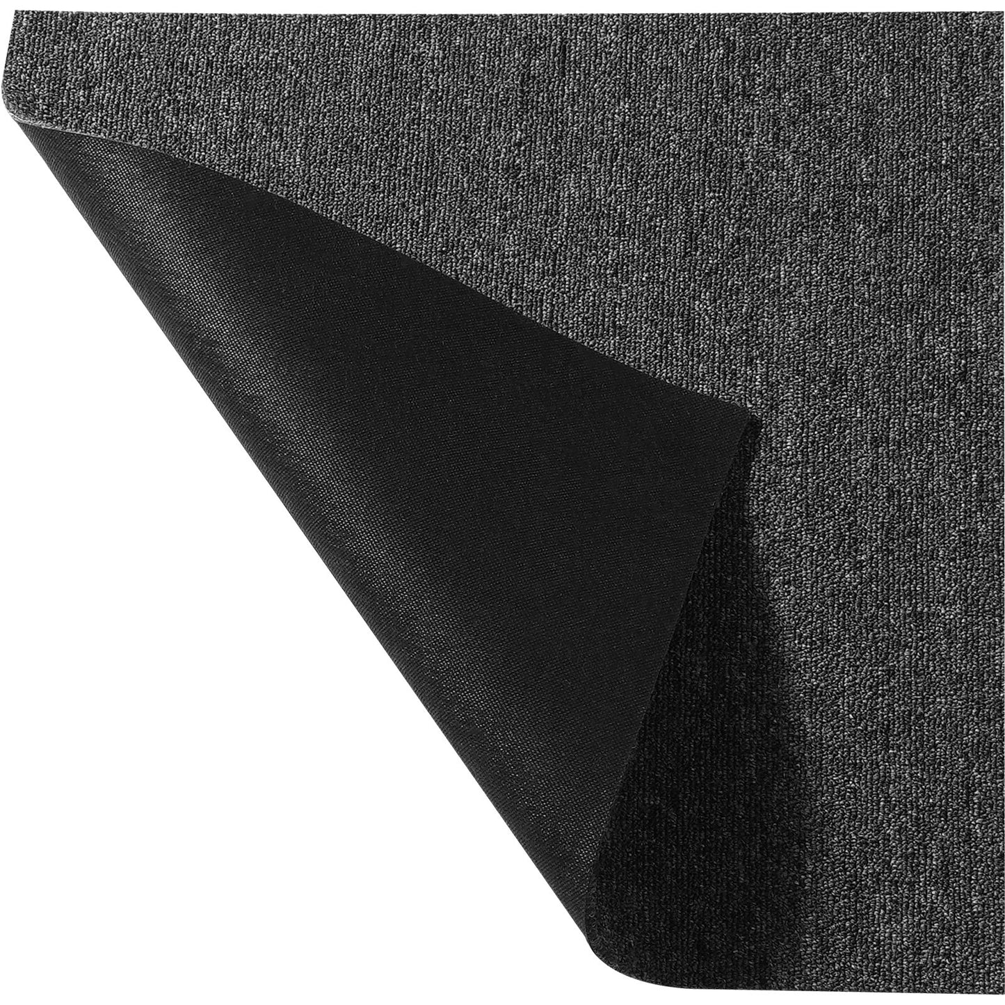 Rug Tiles Reusable, 20" x 20" Rug Tiles with Padding Attached, Soft Padded Rug Tiles, Easy Install DIY for Bedroom Living Room Indoor Outdoor (20 Tiles, Dark Gray)