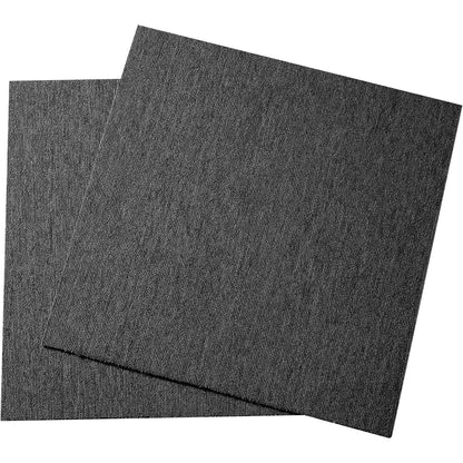 Rug Tiles Reusable, 20" x 20" Rug Tiles with Padding Attached, Soft Padded Rug Tiles, Easy Install DIY for Bedroom Living Room Indoor Outdoor (20 Tiles, Dark Gray)