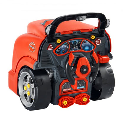 Motor Toy Kids Mechanic Car Repair Set with Removable Parts Red | EU