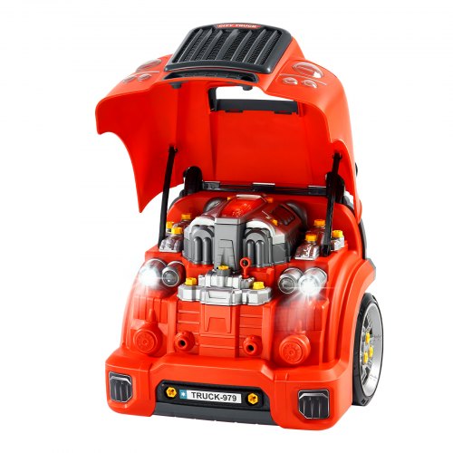 Motor Toy Kids Mechanic Car Repair Set with Removable Parts Red | EU