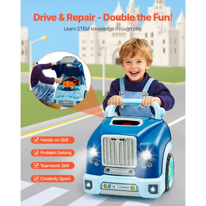 Motor Toy Kids Mechanic Car Repair Set with Removable Parts Blue | EU