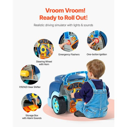 Motor Toy Kids Mechanic Car Repair Set with Removable Parts Blue | EU