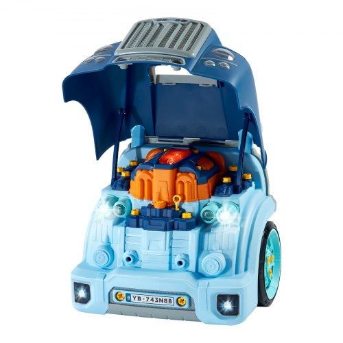 Motor Toy Kids Mechanic Car Repair Set with Removable Parts Blue | EU
