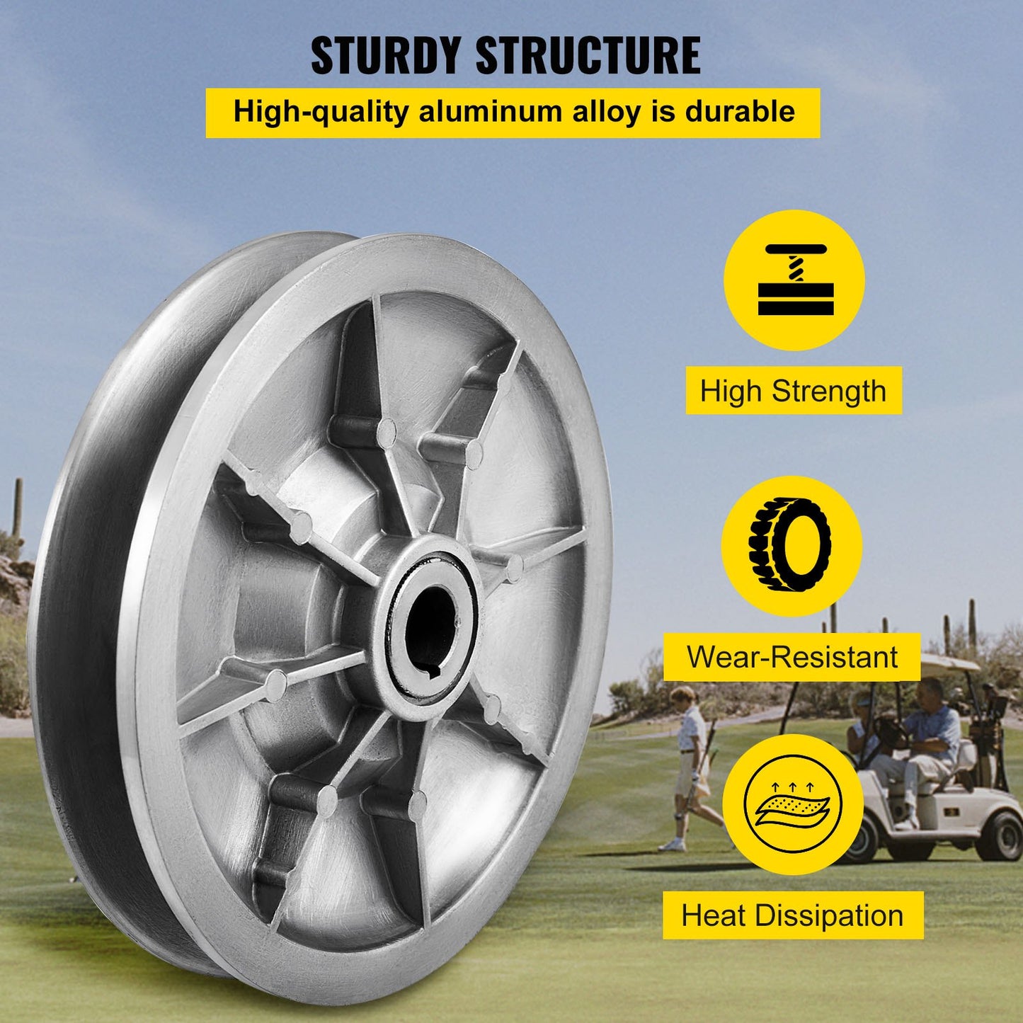Golf cart with high torque driven clutch for club car DS &amp; Prejudice 1997 to up club car 4-stroke petrol golf cart model, silver
