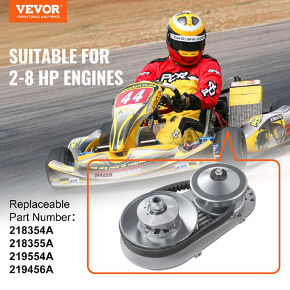 2000 RPM Drive Clutch Durable clutch with 2-8 hp motor and rubber belt