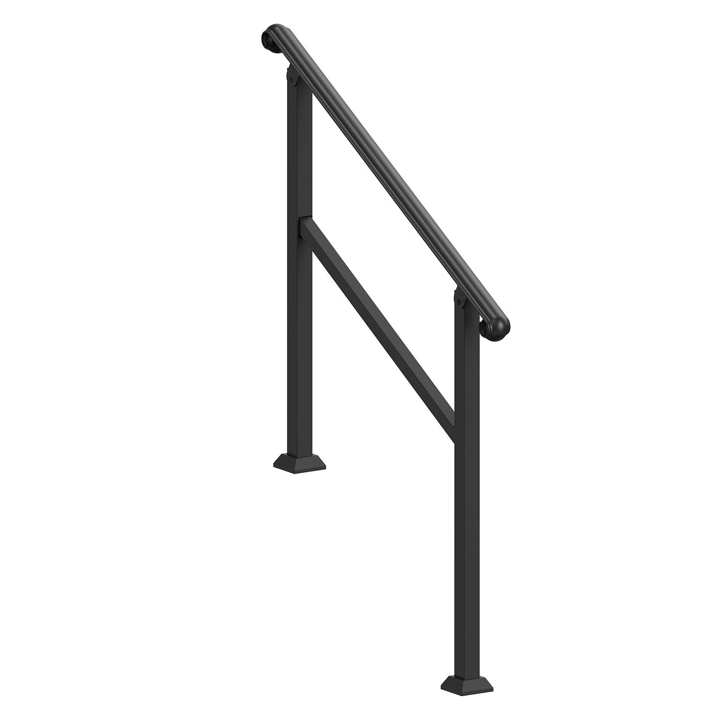 2-3 Step Handrails for Outdoor Stairs for Seniors Porch Deck Post