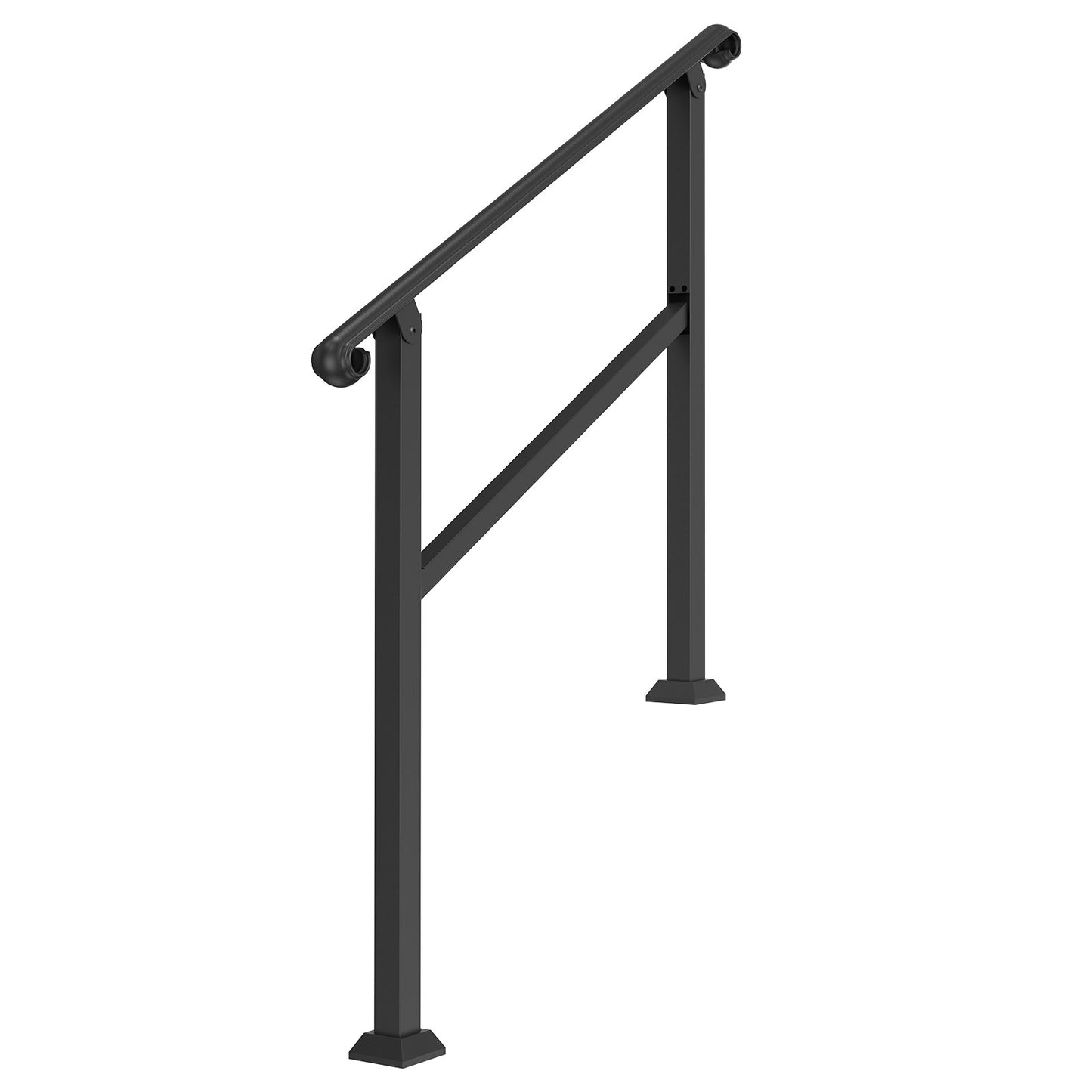 2-3 Step Handrails for Outdoor Stairs for Seniors Porch Deck Post