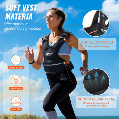 11–20 lb verstellbare Gewichtsweste für Männer und Frauen, Krafttraining, Laufen