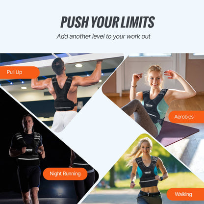 11–20 lb verstellbare Gewichtsweste für Männer und Frauen, Krafttraining, Laufen