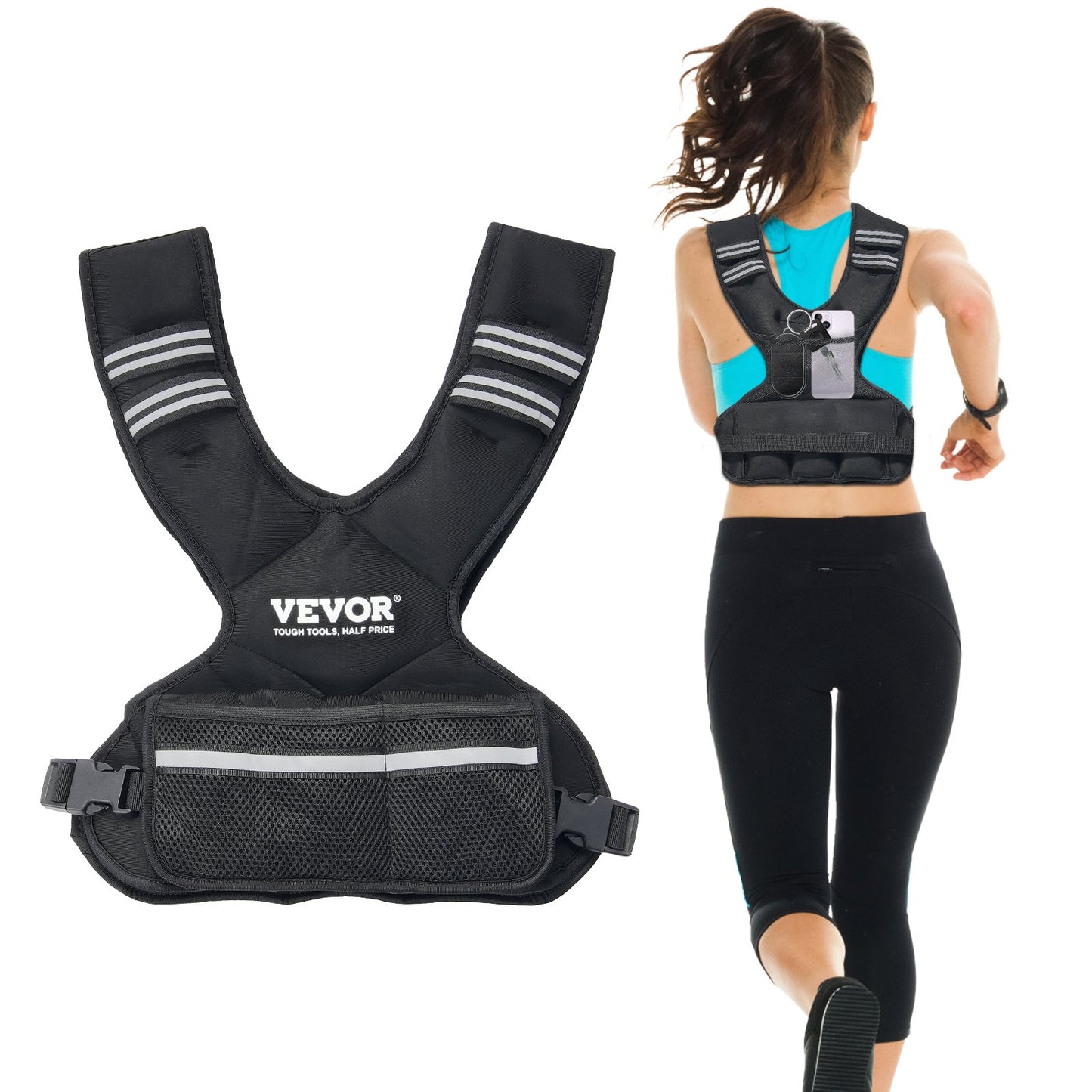 11–20 lb verstellbare Gewichtsweste für Männer und Frauen, Krafttraining, Laufen