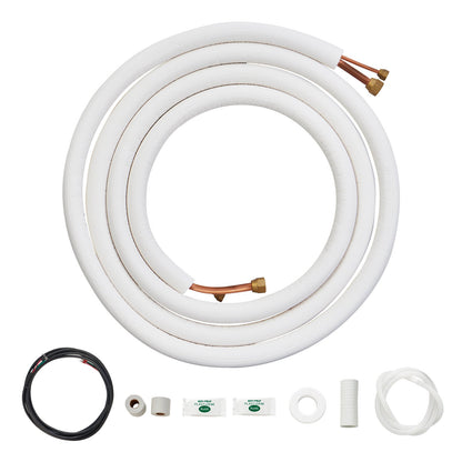 Mini Split Line Set 6,4x12,7mm x4876,8mm Kopparslang AC med anslutningskabel