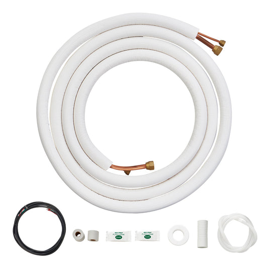 Mini Split Line Set 6,4x12,7mm x4876,8mm Kopparslang AC med anslutningskabel