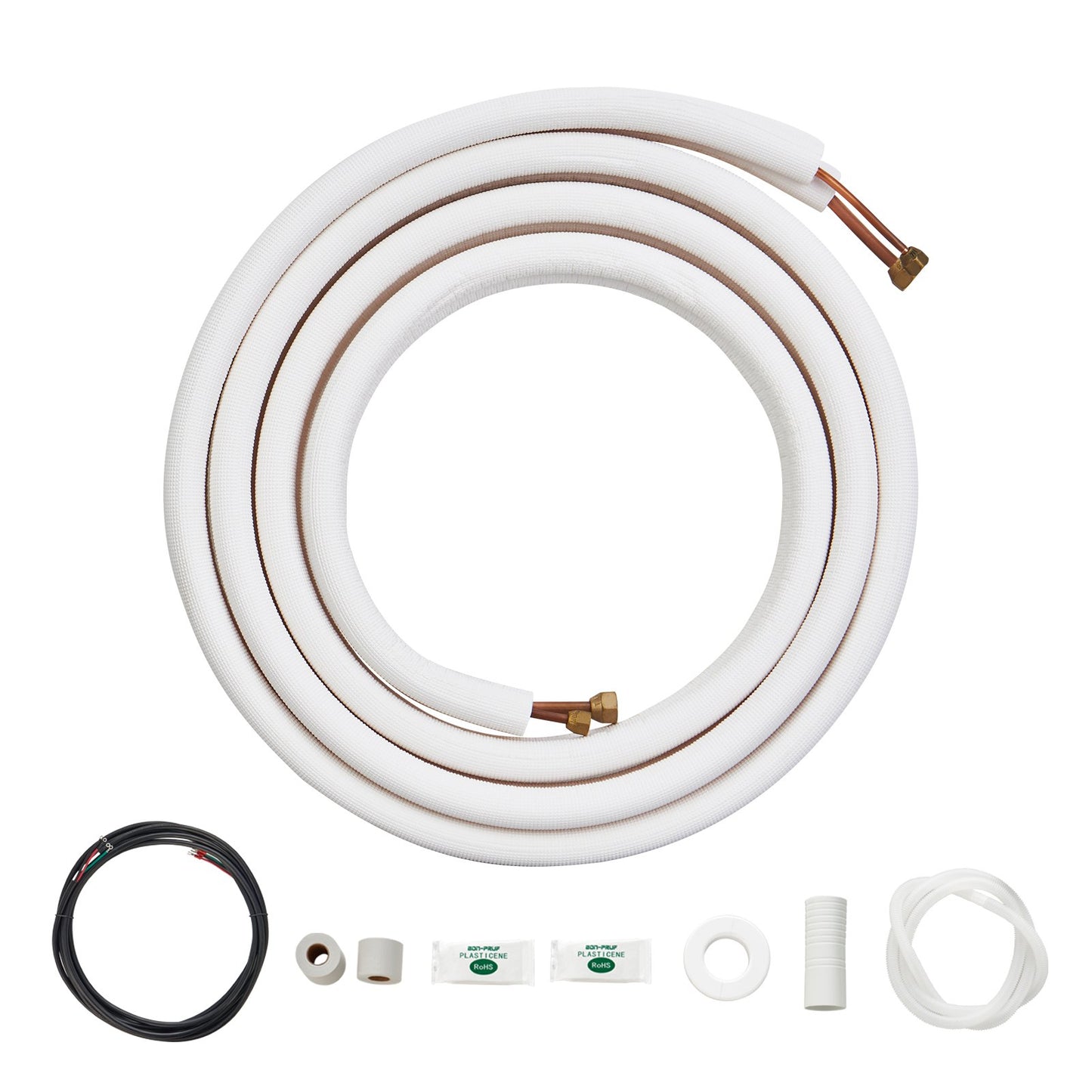 Mini Split Line Set 6,4x9,5 x4876,8mm Kopparslang AC med anslutningskabel