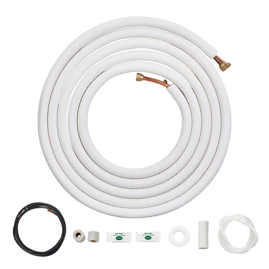 Mini Split Line Set 6,4x12,7 x7620mm Kopparslang AC med anslutningskabel
