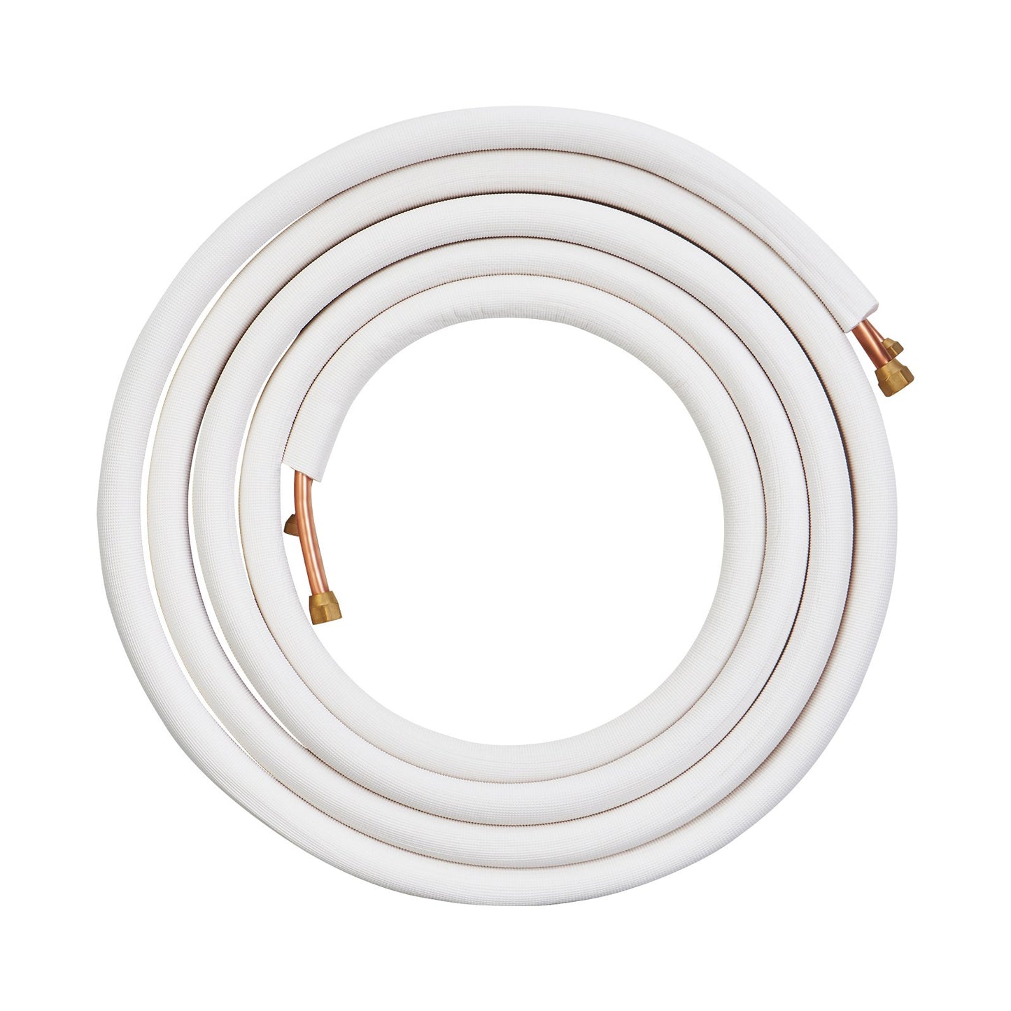 7620 mm Mini Split Line Set, 9,5 & 15,9 mm OD kopparrör och trippelskiktsisolering, för Mini Split Air Conditioning Köldmedium eller Värmepumputrustning & VVS med omslagsremsor.