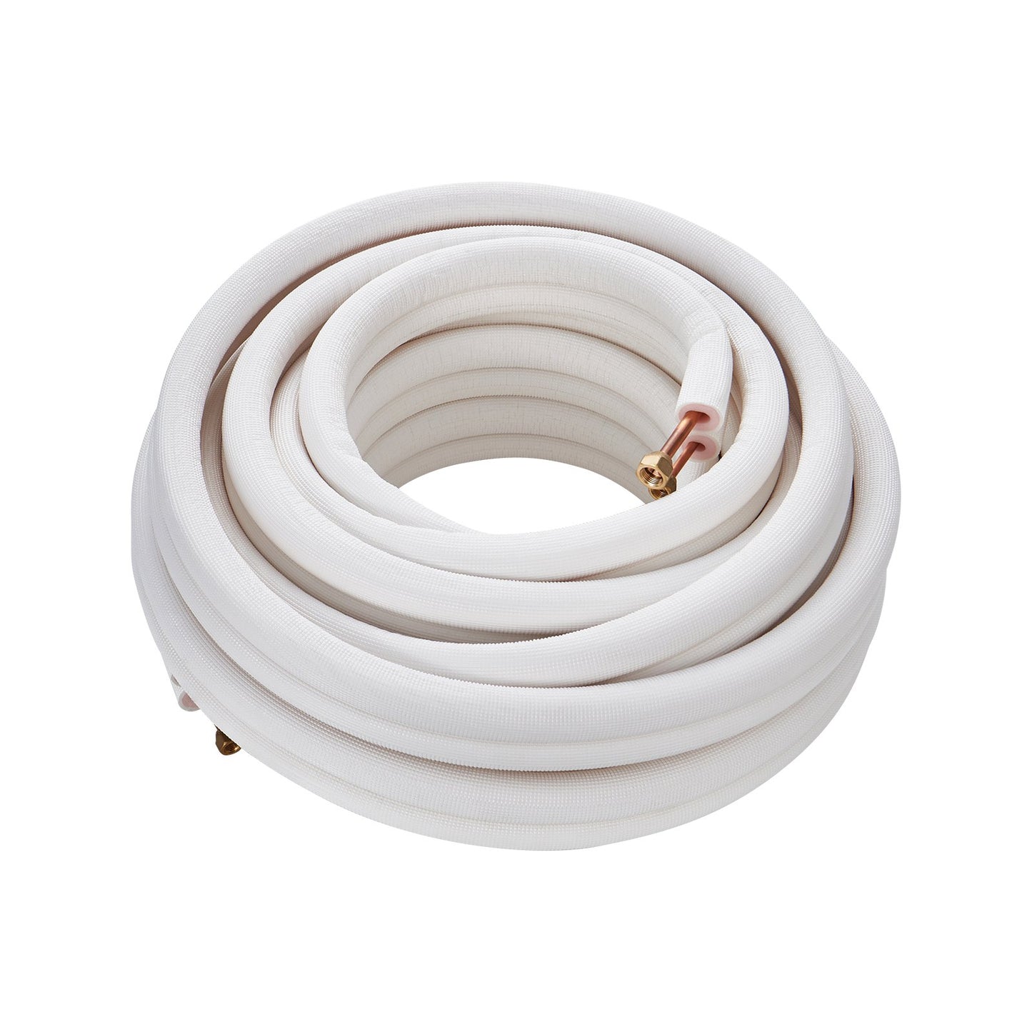 15240mm Mini Split Line Set, 6.4 &amp; 9.5mm OD Copper Pipe and Triple Layer Insulation, for Mini Split Air Conditioning Refrigerant or Heat Pump Equipment &amp; HVAC with Wrapping Strips.