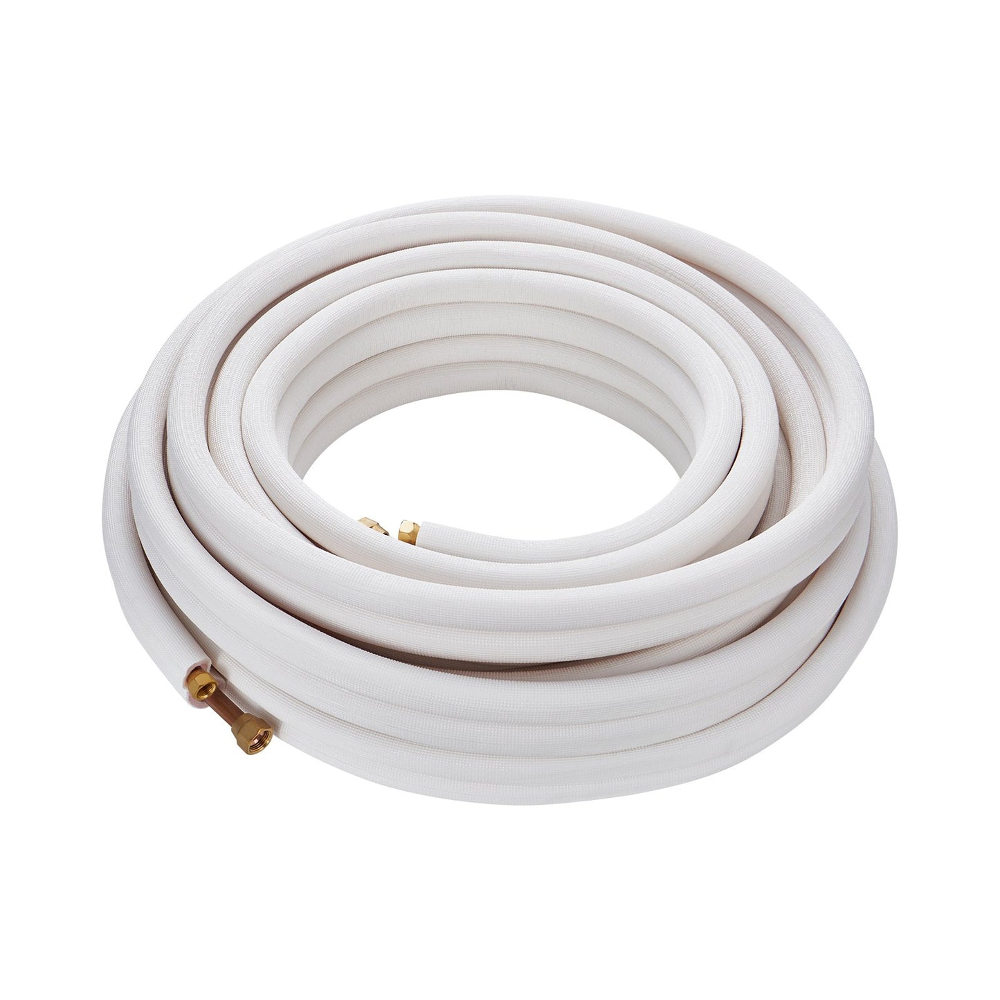 15240mm Mini Split Line Set, 9.5 &amp; 15.9mm OD Copper Pipe and Triple Layer Insulation, for Mini Split Air Conditioning Refrigerant or Heat Pump Equipment &amp; HVAC with Wrapping Strips.