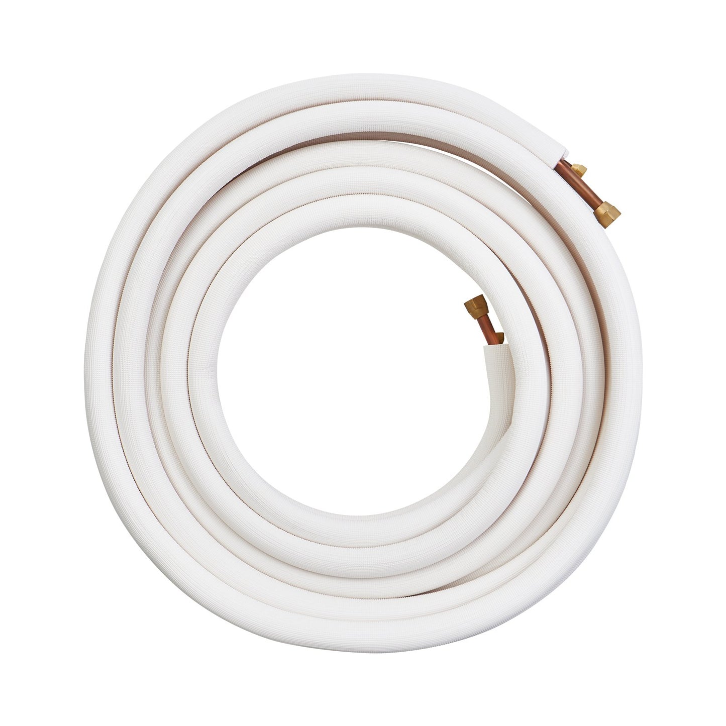 15240mm Mini Split Line Set, 9.5 &amp; 15.9mm OD Copper Pipe and Triple Layer Insulation, for Mini Split Air Conditioning Refrigerant or Heat Pump Equipment &amp; HVAC with Wrapping Strips.