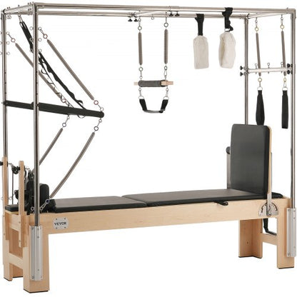 Pilates Reformer Wooden Pilates Machine Home Gym Exercise Equipment | EU