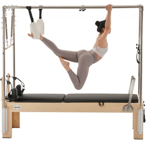 Pilates Reformer Wooden Pilates Machine Home Gym Exercise Equipment | EU