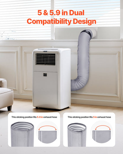 Luftkonditioneringsslangskydd Bärbar AC-isolerad avgasslanghylsa