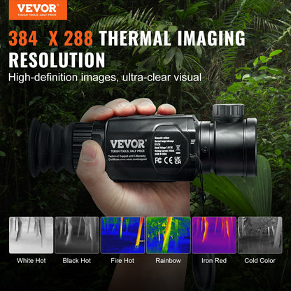 Termisk kamera Monocular Hunting Imaging Telescope 1X -8X Zoom 0,39" OLED-skärm