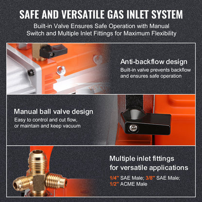 5 CFM Vakuumpumpe Klimaanlage Vakuumpumpe 2-Stufen Drehschieber HVAC