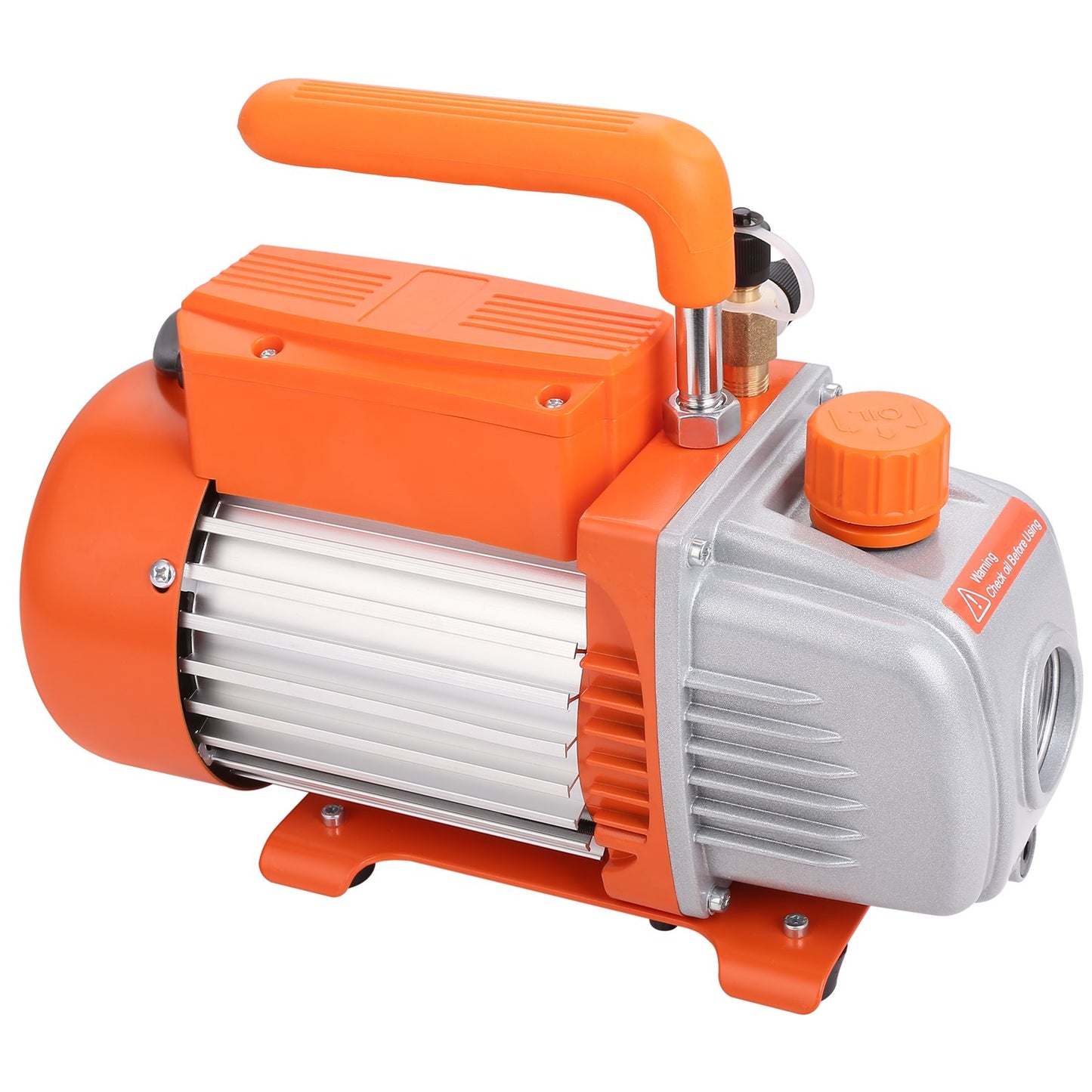 1/5 HP Single Stage Vacuum Pump, 3.5 CFM, 220-240V AC Air Conditioning Vacuum Pump, 1/4" SAE Male 1/2" ACME Male Inlet, for HVAC Repair, Refrigeration Maintenance, Resin Degassing