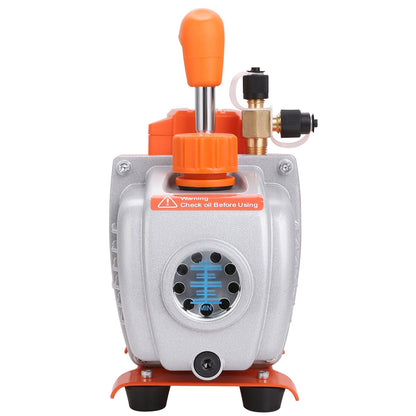 1/5 HP Single Stage Vacuum Pump, 3.5 CFM, 220-240V AC Air Conditioning Vacuum Pump, 1/4" SAE Male 1/2" ACME Male Inlet, for HVAC Repair, Refrigeration Maintenance, Resin Degassing