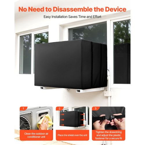 Luftkonditioneringsskydd 530 x 400 x 380 mm Vattentätt Justerbart Rem |  EU