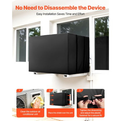 Luftkonditioneringsskydd 530 x 400 x 380 mm Vattentätt Justerbart Rem |  EU