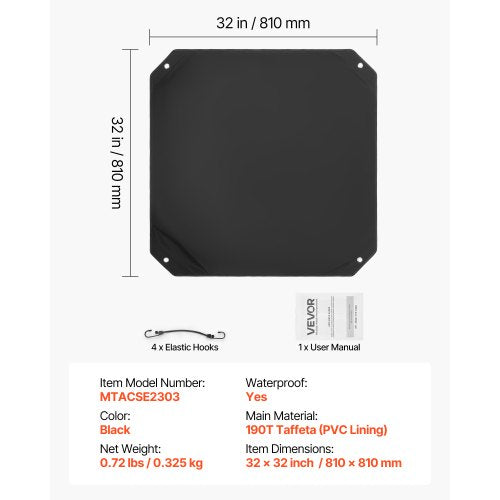 810 x 810 mm Luftkonditioneringsskydd Toppnät Universal för Utomhusbruk |  EU