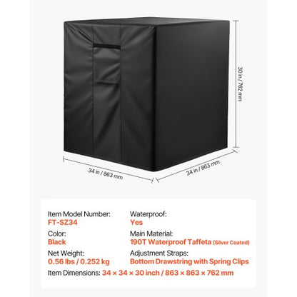 863x812x762 mm Klimaanlagenabdeckung Dreilagig Wasserdicht für den Außenbereich | EU