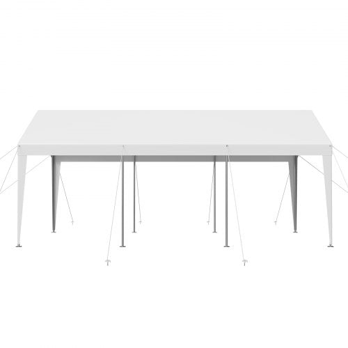 Carport, 3 x 6 meter, kraftigt, bärbart, bilskyddstält, vitt