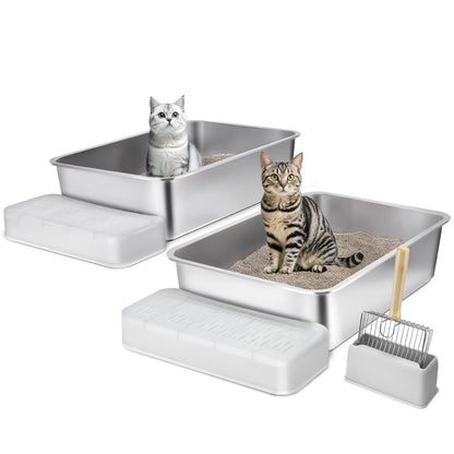 6 Zoll tiefe Katzentoilette Geruchsfreie Katzentoilette mit filterndem Fußteil