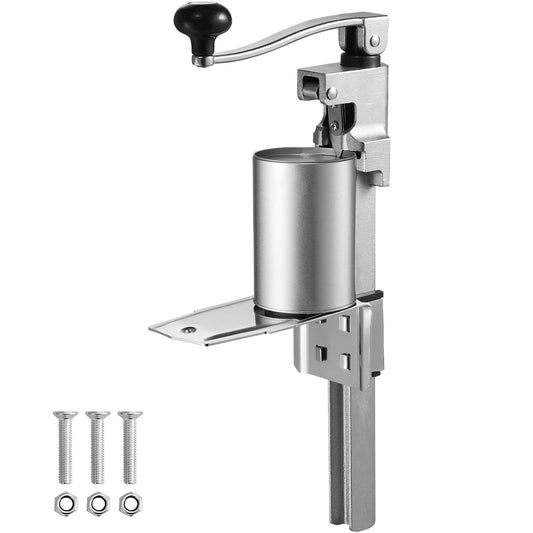 Manual Can Opener, Commercial Tabletop Can Opener for Large Cans, Heavy Duty Can Opener with Base, Adjustable Height Industrial Can Opener for Cans Up to 11.8" Tall, for Restaurant Hotel Home Bar