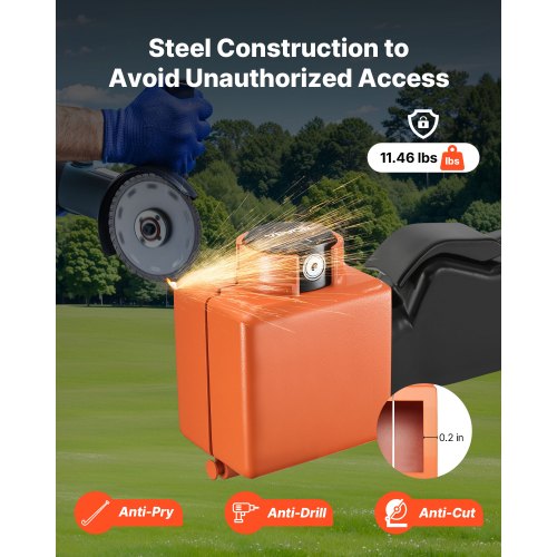 Kragenkupplungsschloss, passend für 2 und 2-5/16-Zoll-Kupplungen, Anhängerkupplungsschloss | EU