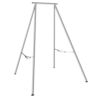 Aerial Yoga Ram, 9,67 fot höjd Yoga Swing Stand, Max 551,15 lbs Belastning Förkromat stålrör Inversion Yoga Swing Stand Yoga Rig Yoga Sling Inversion Utrustning för inomhus utomhus Aerial Yoga